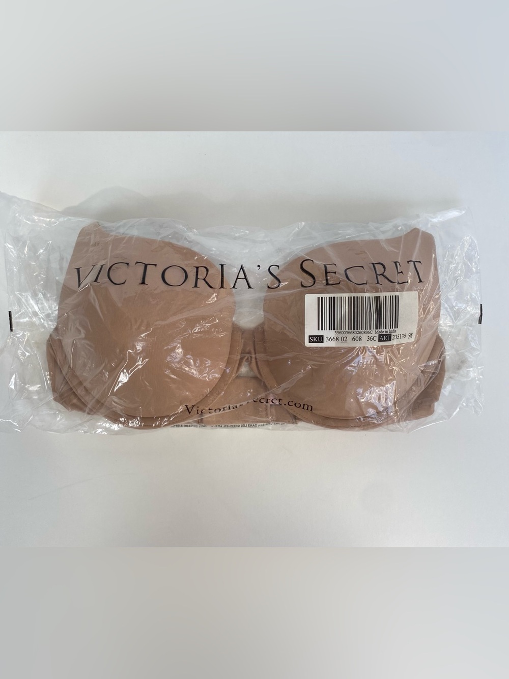 NWT Victoria's Secret Women's Nude Tshirt Push-Up Bra size 36C - Picture 4 of 4